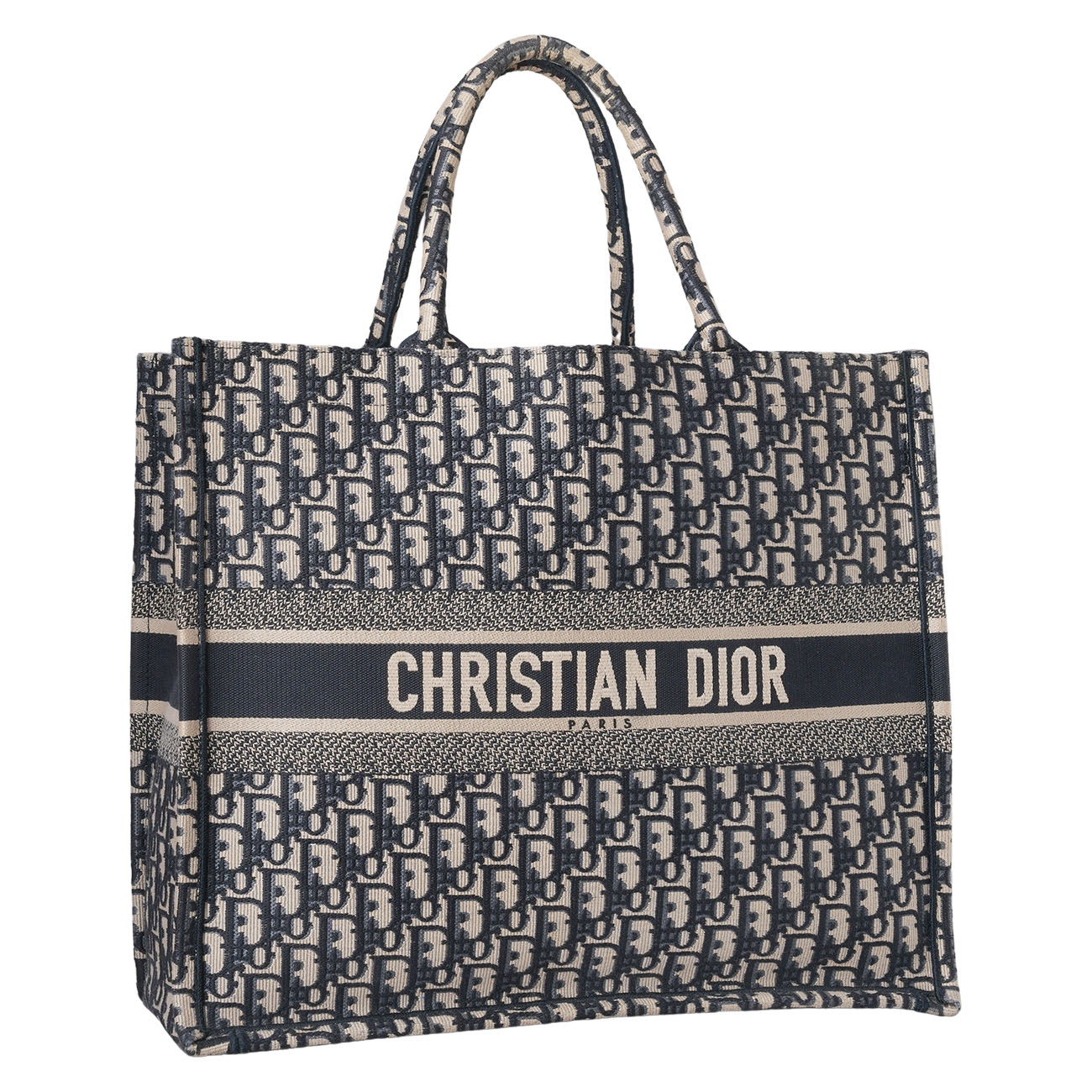 CHRISTIAN DIOR(USED)디올 오블리크 북토트 라지
